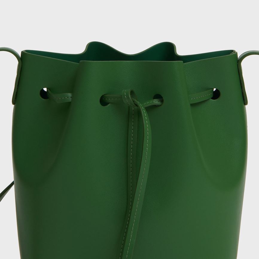 Women's Mansur Gavriel Apple Leather Mini Bucket Bags Green | AU 0619CF